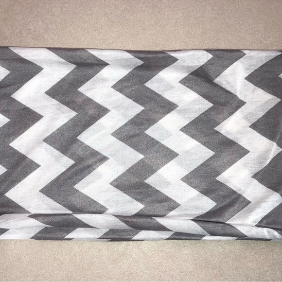 Gray & White Chevron Infinity Scarf - Picture 3 of 3